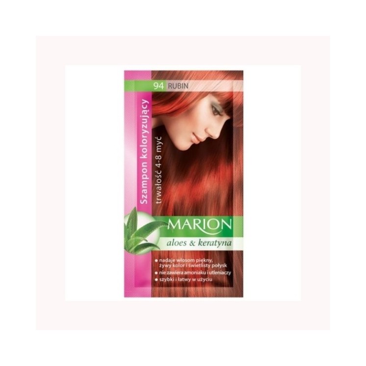 Marion Kleurshampoo met aloë-extract 4-8 wasbeurten /94/ Rubin 40 ml