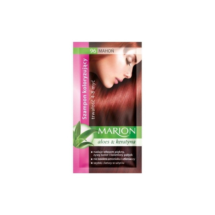 Marion Färbeshampoo mit Aloe-Extrakt 4-8 Wäschen /96/ Mahagoni 40 ml