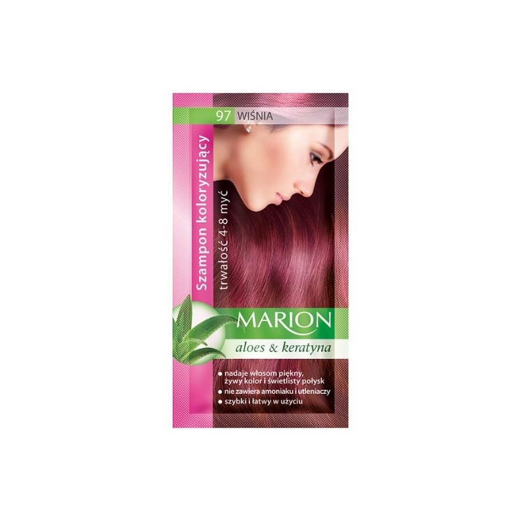 Marion Kleurshampoo met aloë-extract 4-8 wasbeurten /97/ Kers 40 ml