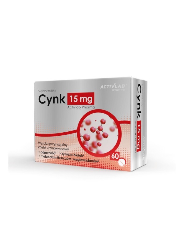 Activlab Pharma Cynk 15 mg w kapsułkach 60 sztuk