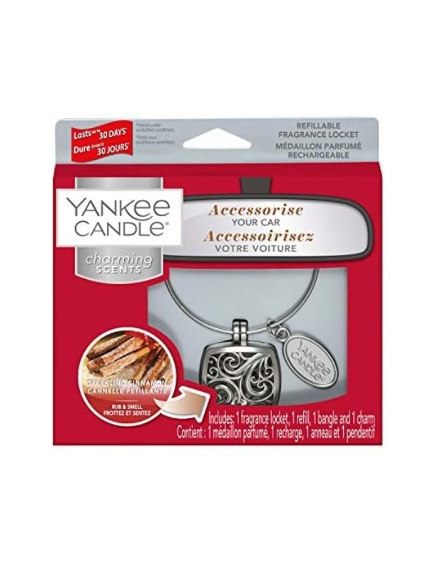 Yankee Candle Car Zapach do samochodu Charming Scents Zestaw z uzupełniaczem Sparkling Cinnamon 1 sztuka