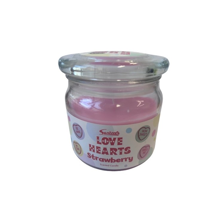 Swizzels Love Hearts Strawberry -Duftkerze 227 g