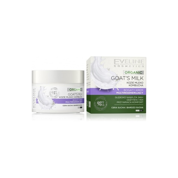 Eveline Organic Goat's Milk Rich Multi-regenerierende Gesichtscreme 50 ml