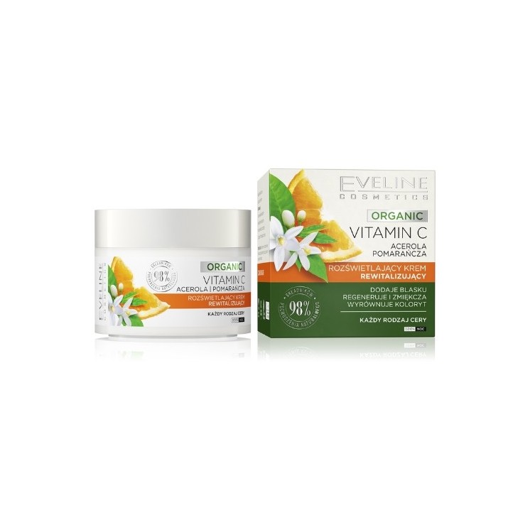 Eveline Organic Vitamine C Verhelderende Revitaliserende Gezichtscrème 50 ml