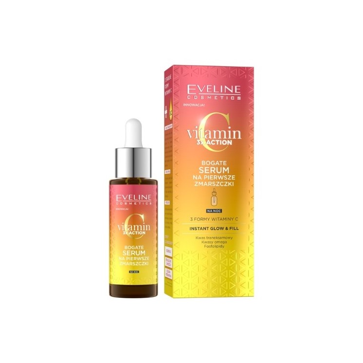 Eveline Vitamin C 3x Action Anti-Falten Nacht- Serum 30 ml