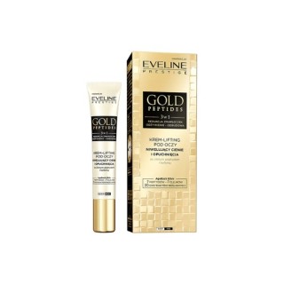 Eveline Gold Peptides Cream – Augenstraffung, Beseitigung von Augenringen und Schwellungen, 20 ml