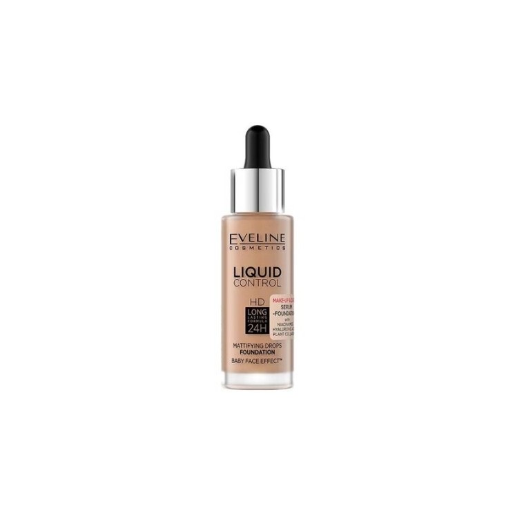 Eveline Liquid Control Facial foundation with Niacinamide in Droper /060/ Sunny Beige 32 ml