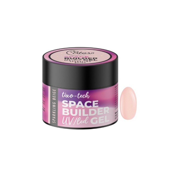 Stars from the Stars Space Bulider Gel UV/ LED nail builder gel Sparkling Beige 12 g