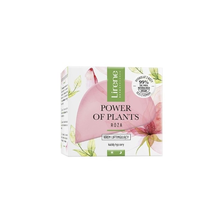 Lirene Power of Plants liftende gezichtscrème Roos 50 ml