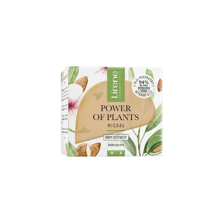 Lirene Power of Plants voedende gezichtscrème Amandel 50 ml