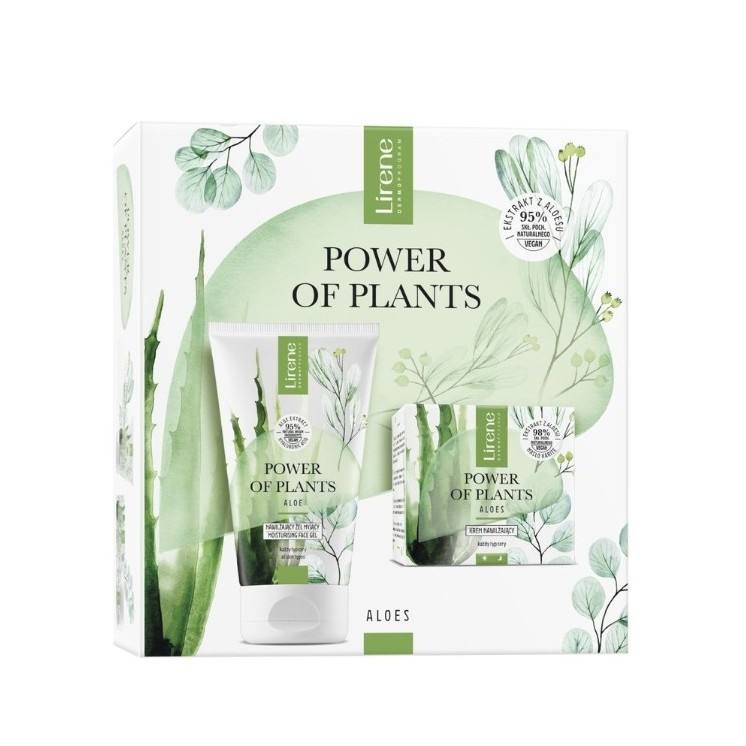 Lirene Power of Plants Aloe Set: Gezichtscrème 50 ml + Handcrème 75 ml
