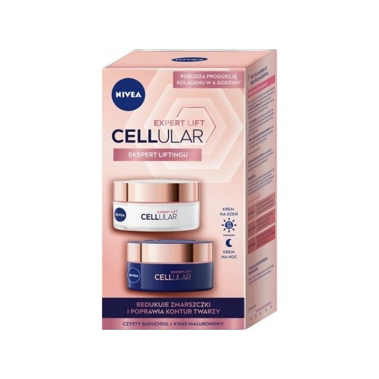 Nivea Cellular Expert Lift Anti-Aging Gift Set Day Face Cream SP30 50ML+ Night Face Cream 50 ml