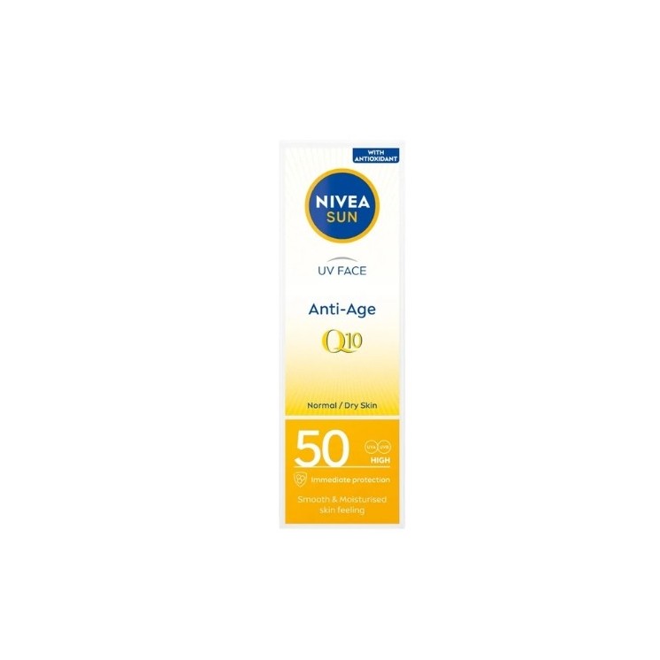 Nivea Sun UV Face Anti-Age Q10 Sonnenschutz Anti-Falten-Gesichtscreme SPF50 50 ml