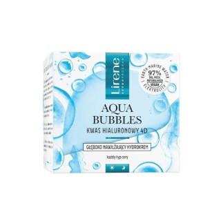 Глибоко зволожуючий гідрокрем для обличчя Lirene Aqua Bubbles Hyaluronic Acid 4D 50 мл