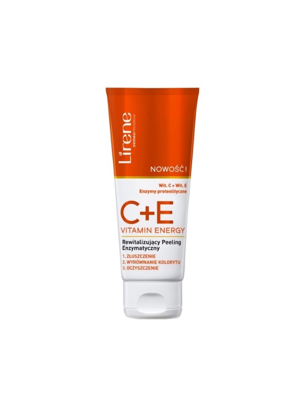 Lirene C+E Vitamin Energy rewitalizujący Peeling enzymatyczny do twarzy 75 ml