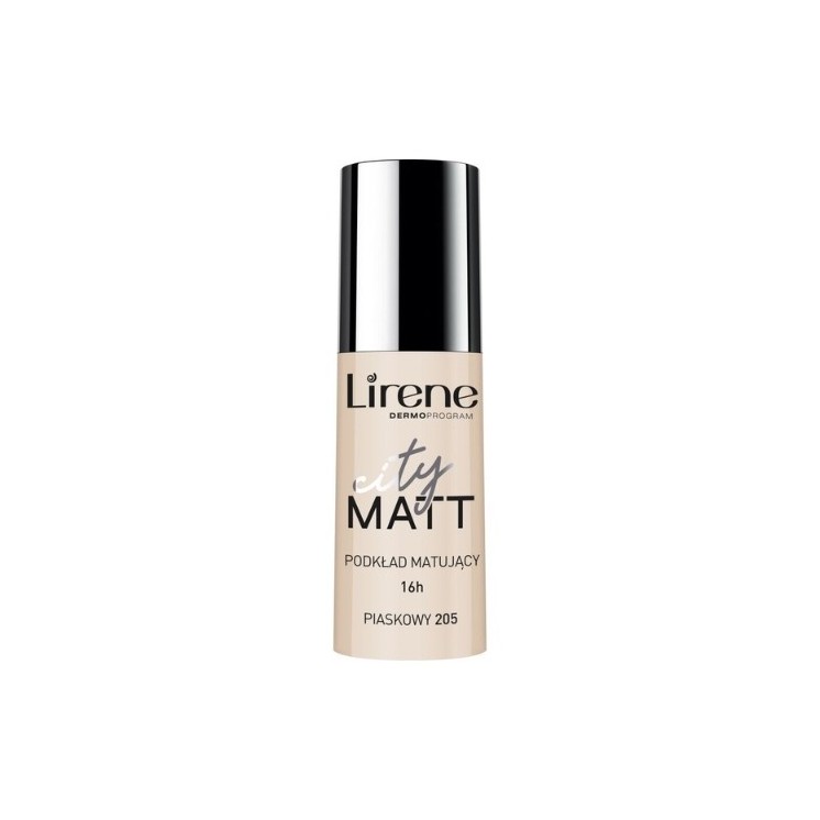 Lirene City Matt Mattierendes und glättendes Gesichtsfluid /205/ Sand 30 ml