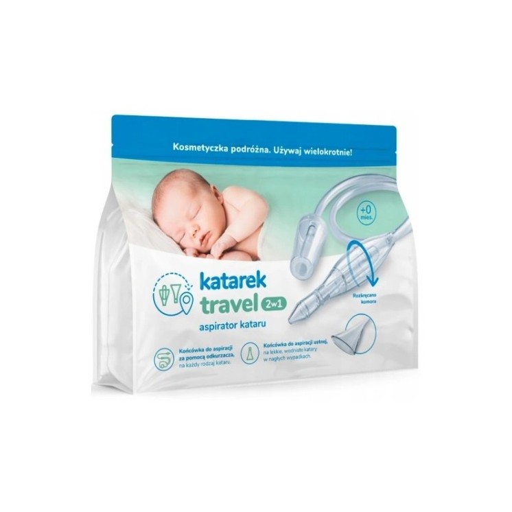 Katarek Travel 2in1 Nasal aspirator from birth, 1 piece