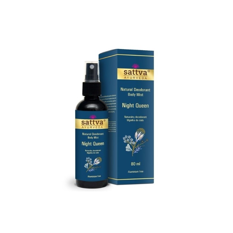 Sattva Ayurveda Night Queen natuurlijke deodorant - lichaamsmist 80 ml