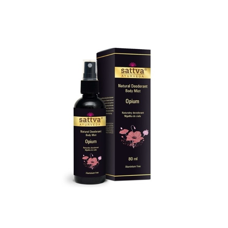 Sattva Ayurveda Opium natürliches Deodorant – Körperspray 80 ml