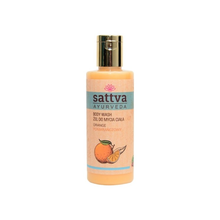 Sattva Ayurveda Body wash gel Orange 210 ml