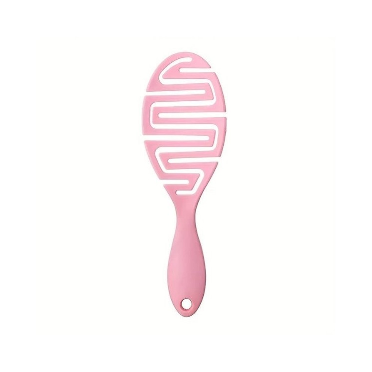 Belüftete Bürste für langes, dickes und lockiges Haar. Pink , 1 Stück