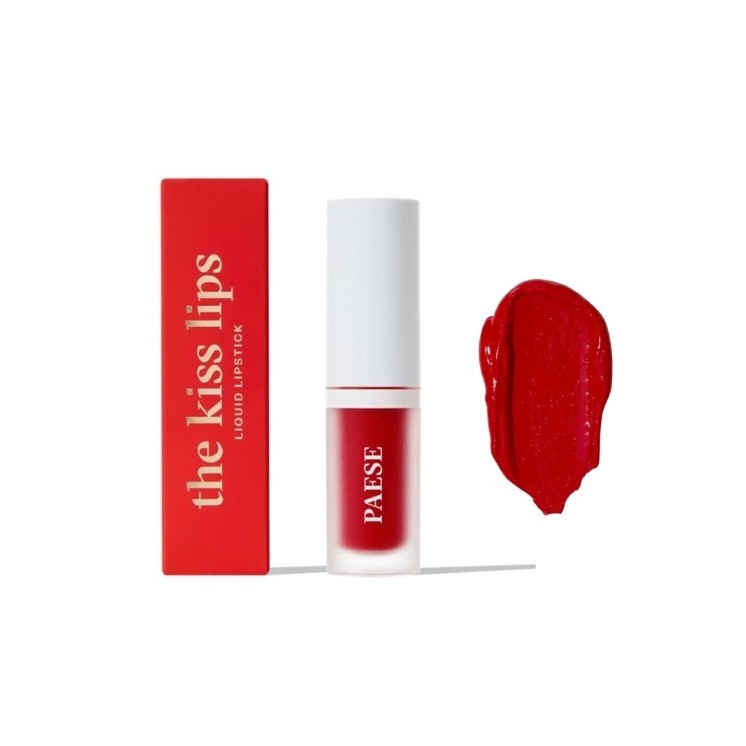 Paese The Kiss Lips Matte Creamy Liquid Lipstick 06 Classic Red 3.4 ml