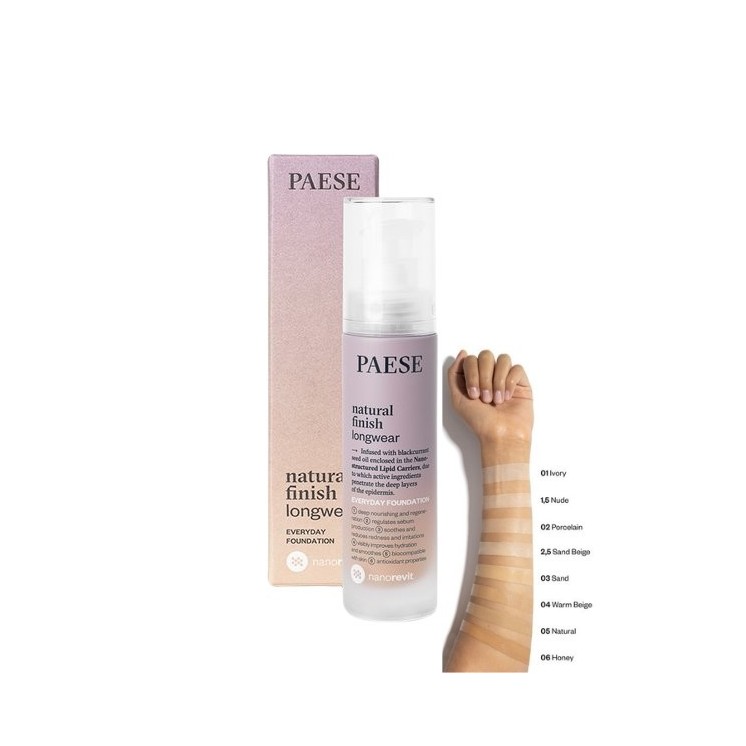 Paese Nanorevit long-lasting foundation with a natural finish /04/ WARM BEIGE 35 ml