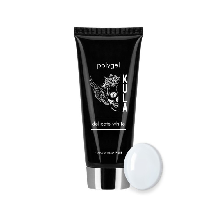 PolyGel Acrylgel Aufbau Kula Nails Hema/di- Hema free Delicate White 50 ml
