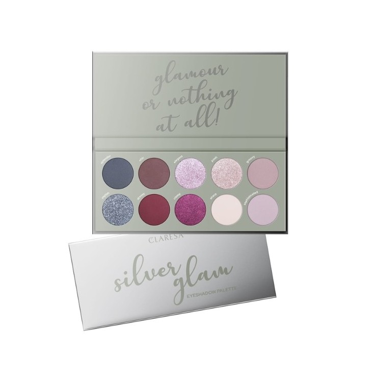 Claresa Silver Glam Lidschatten-Palette 12 g