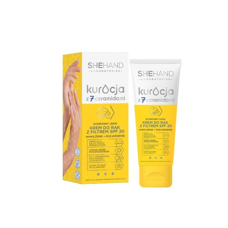 SheHand Protective light hand cream with spf 20 filter moisturizing + brightening 75 ml