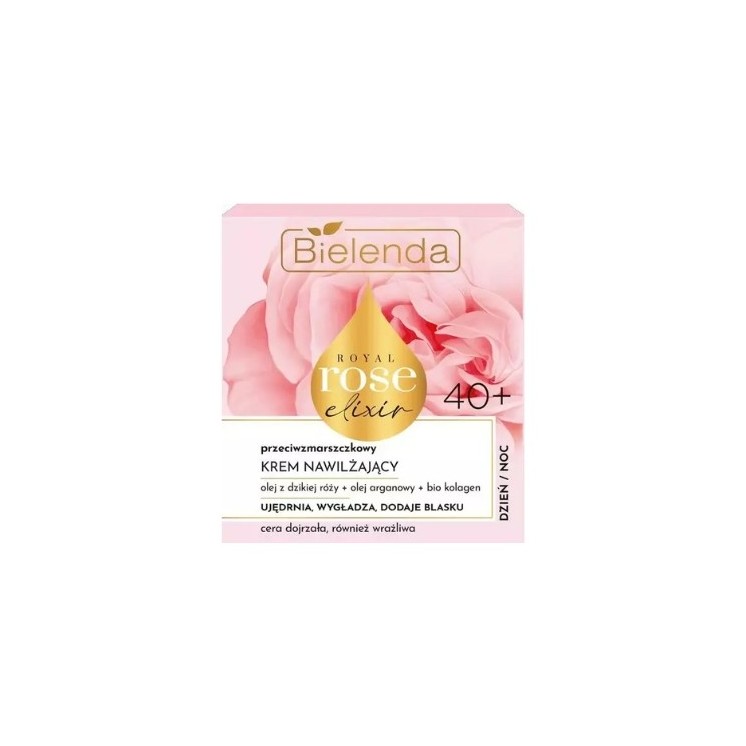 Bielenda Royal Rose Elixir Antirimpel Hydraterende Gezichtscrème voor Gevoelige Huid 40+ 50 ml