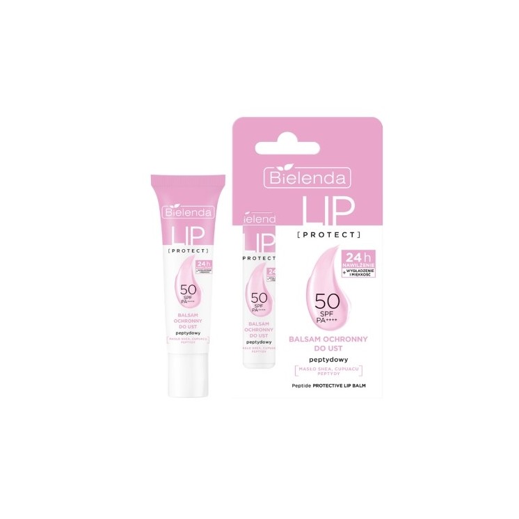 Bielenda Lip Protect Захисний бальзам для губ SPF 50 пептид 10 г
