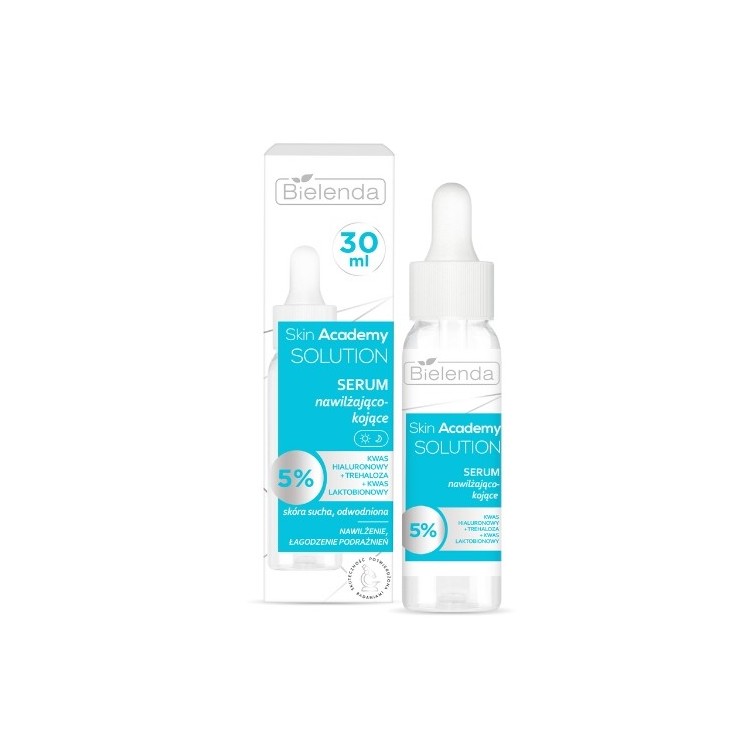 Bielenda Skin Academy Solutions Hydraterend en verzachtend Serum Hyaluronzuur + Trahylose + Lactobionzuur 30 ml
