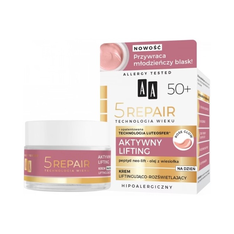 AA AGE TECHNOLOGY 5REPAIR 50+ Active Lifting Lifting- und leuchtende Tagescreme 50 ml