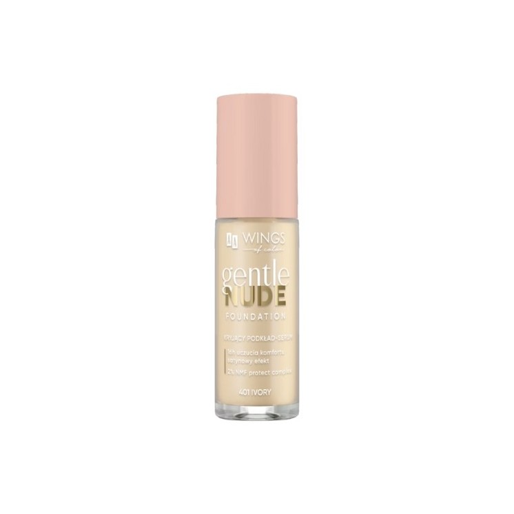 AA Wings of Color Gentle Nude Foundation Dekkend foundation- serum 401 Ivory 30 ml