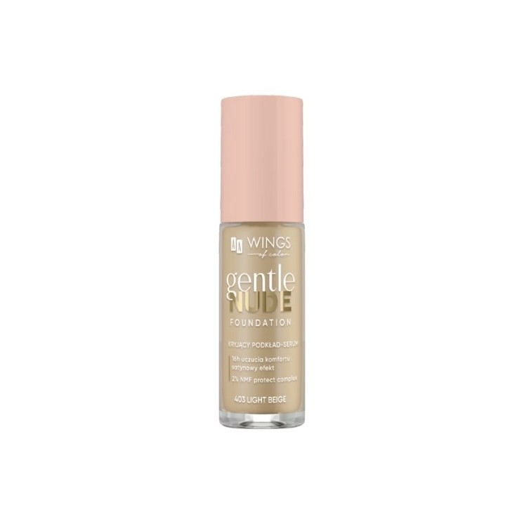 AA Wings of Color Gentle Nude Foundation Dekkend foundation Beige serum 403 Light 30 ml