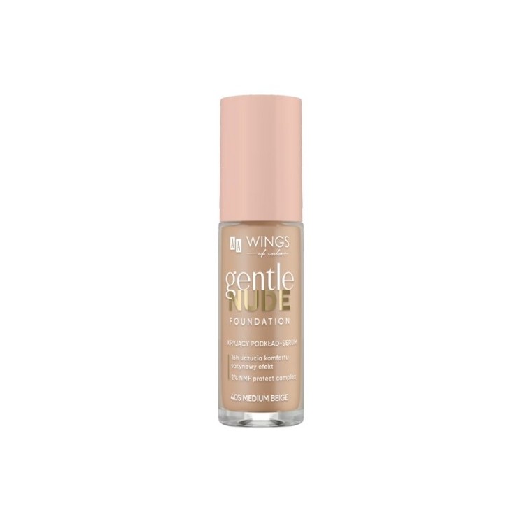 AA Wings of Color Gentle Nude Foundation Abdeckendes Foundation- serum 405 Medium Beige 30 ml