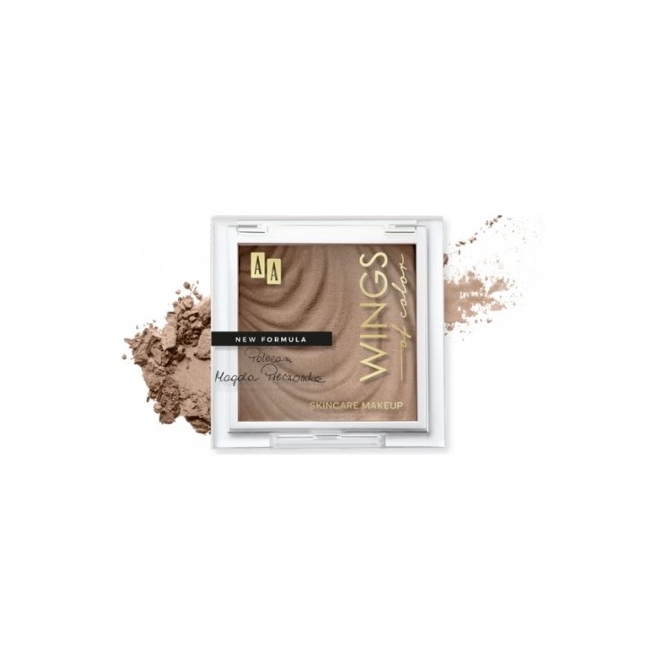 AA Wings of Color Matte Bronze Matte gezichtscontourende bronzer 01 Soft Brons 7 g