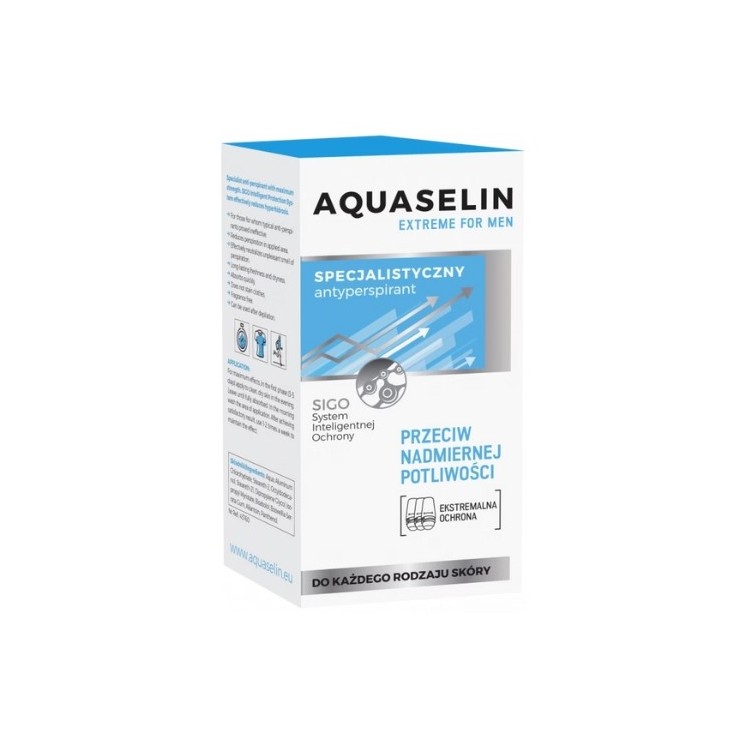 Aquaselin Extreme Men Roll-on tegen overmatig zweten 50 ml