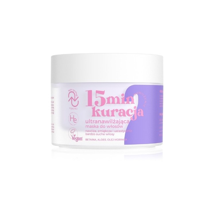 OnlyBio Hair Cycling Moisturizing 15 minutes Ultra-moisturizing treatment Hair mask 280 ml