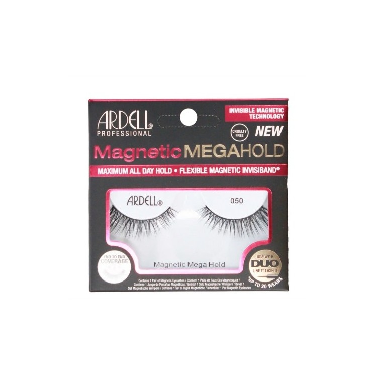 Ardell Magnetic Mega Hold Wimpern auf einem Streifen /050/ Black 1 Paar