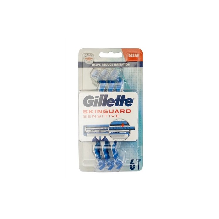 Gillette Skinguard Sensitive Rasierer 6 Stück