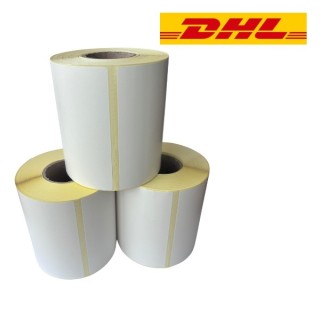 DHL shipping label white, 102 mm x 210 mm, 210 labels on a roll, 25 mm core, ECO thermal, durable 3-pack
