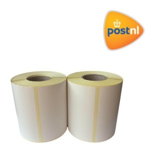 Post.NL shipping label white, 102 mm x 150 mm, 300 labels on a roll, 25 mm core, ECO thermal, durable 2-pack