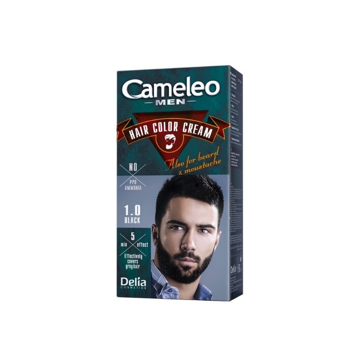 Delia Cameleo Men Haar- und Bartfärbemittel für Männer /1,0/ Black 30 ml