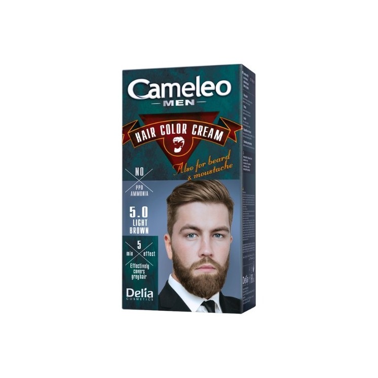 Delia Cameleo Men Hair and beard dye for men / 5 / Light Brown 30 ml
