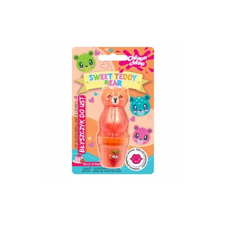Chlapu Chlap Zoete Teddybeer Lipgloss Aardbei Jelly 10 ml