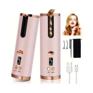 Cordless automatic hair curler Pink 1 piece