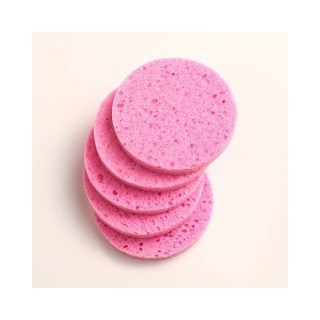 Cellulose gezichtsreinigingssponsjes Pink 5 stuks