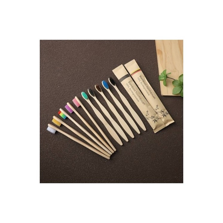 Bambus-Zahnbürste, Mix , 1 Stück